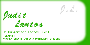 judit lantos business card